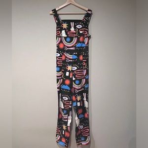 Nooworks overalls Lisa Congdon Magic print - Size M